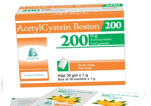 Hình ảnh Acetylcystein Boston 200