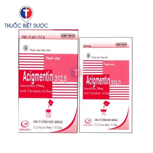 Hình ảnh Acigmentin 312,5