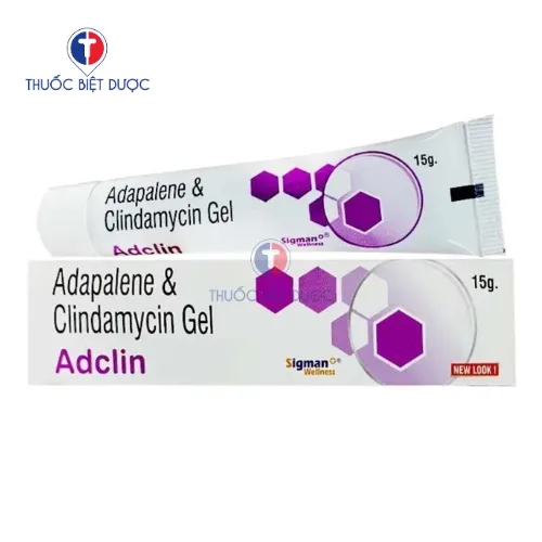 Hình ảnh Adapalene Clindamycin Gel Adclin 15g