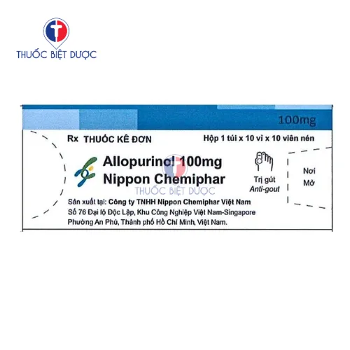 Hình ảnh Allopurinol 100mg Nippon Chemiphar