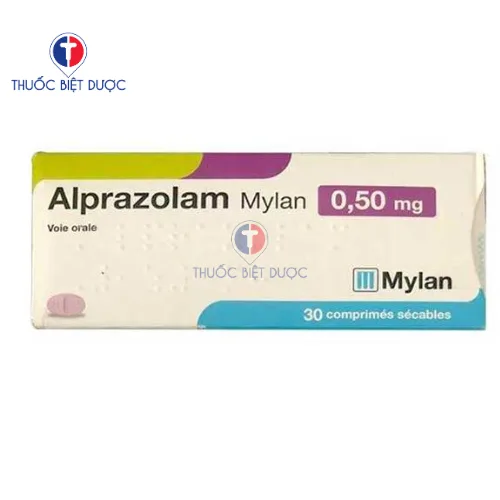 Hình ảnh Alprazolam Mylan 0,50mg