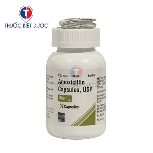 Hình ảnh Amoxicillin capsules BP 500mg