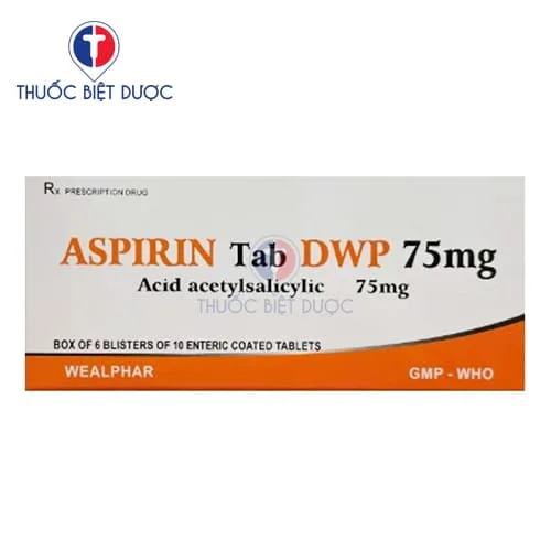 Hình ảnh Aspirin tab DWP 75mg