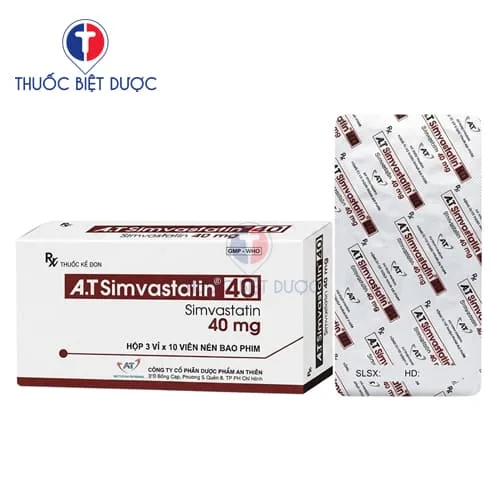 Hình ảnh A.T Simvastatin 40