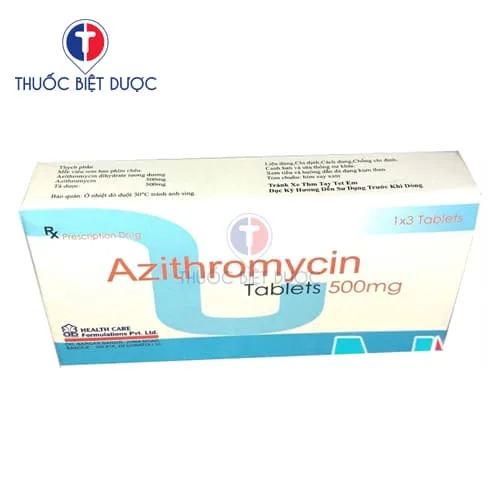 Hình ảnh Azithromycin tablets 500mg