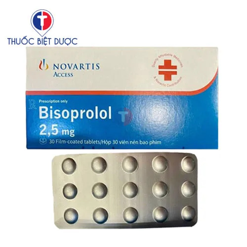Hình ảnh Bisoprolol 2,5mg