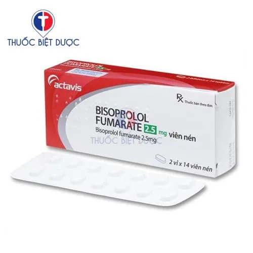 Hình ảnh Bisoprolol Fumarate 2.5mg