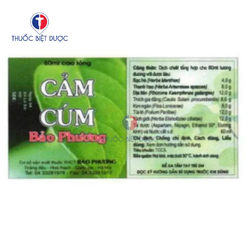Hình ảnh Cảm cúm Bảo Phương