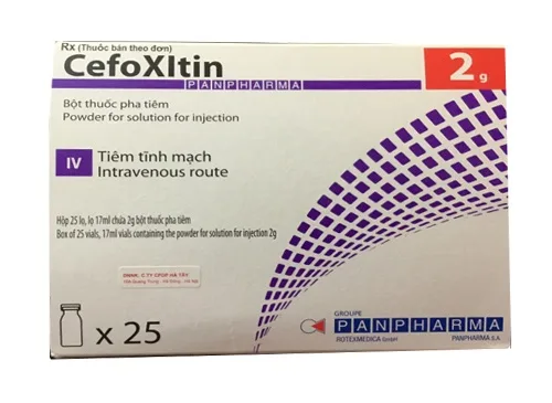 Hình ảnh Cefoxitin Panpharma 2g
