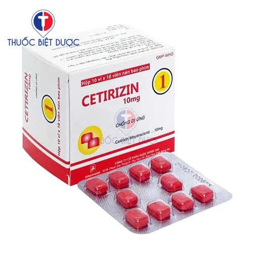 Hình ảnh Cetirizin 10 mg