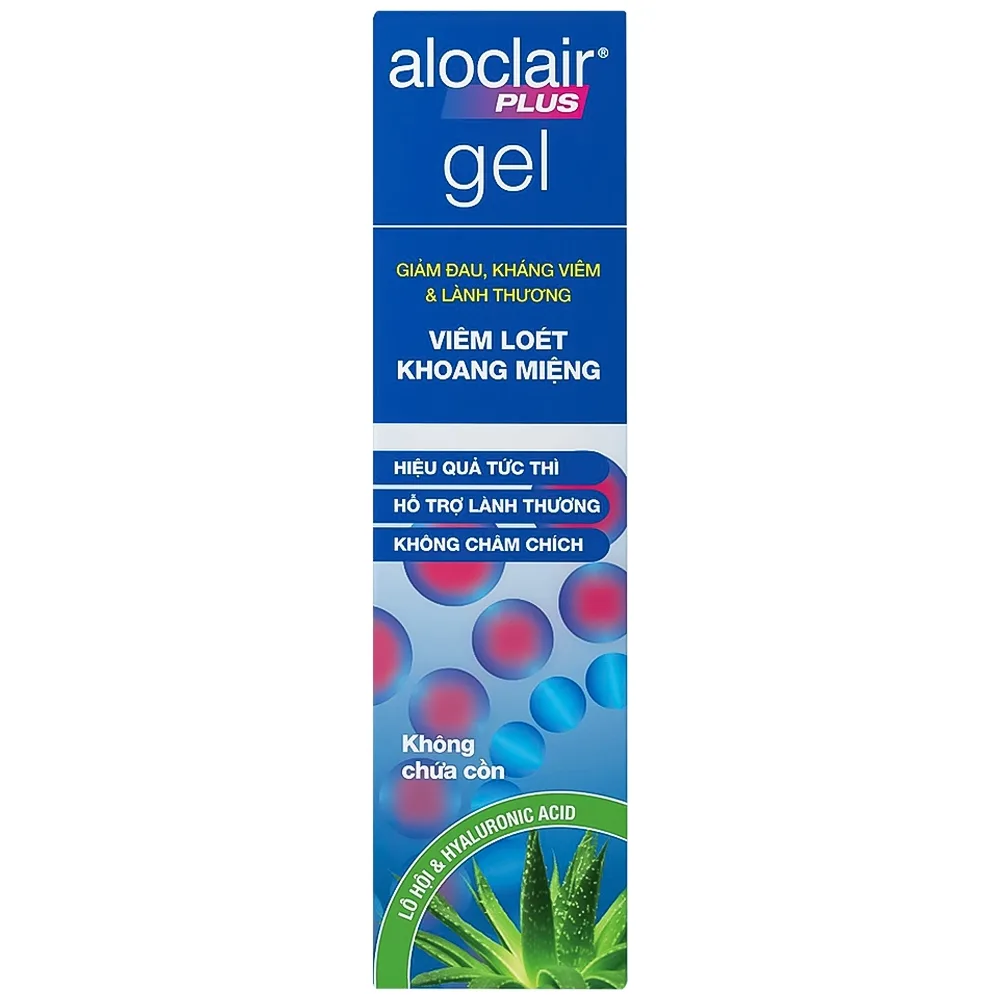 Hình ảnh Gel bôi Aloclair Plus Gel giảm đau, kháng viêm và lành viêm loét khoang miệng (8ml)