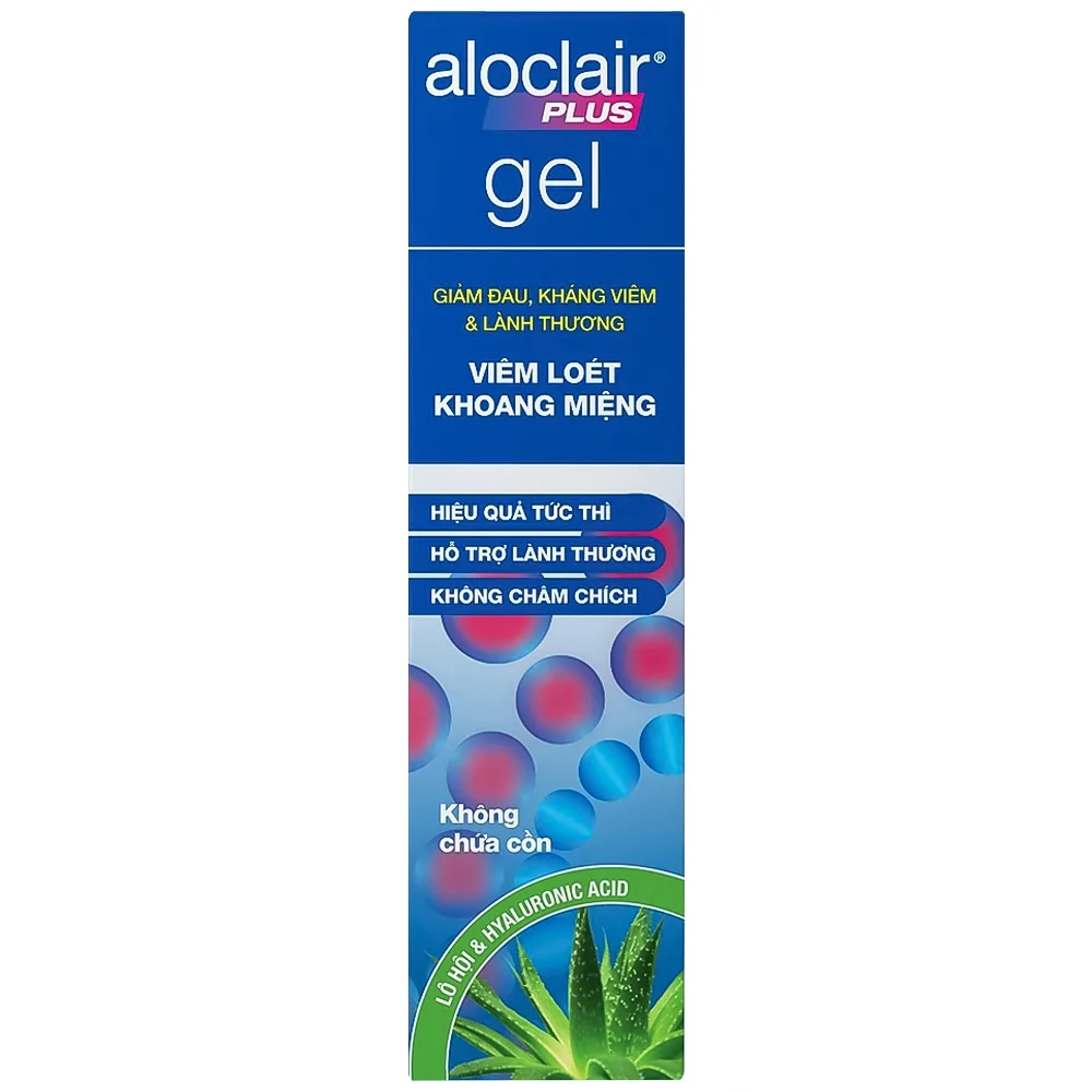 Hình ảnh Gel bôi Aloclair Plus Gel giảm đau, kháng viêm và lành viêm loét khoang miệng (8ml)