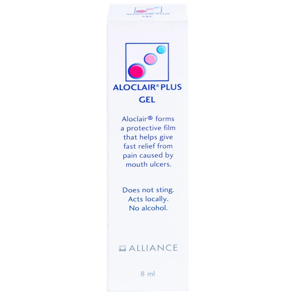 Hình ảnh Gel bôi Aloclair Plus Gel giảm đau, kháng viêm và lành viêm loét khoang miệng (8ml)