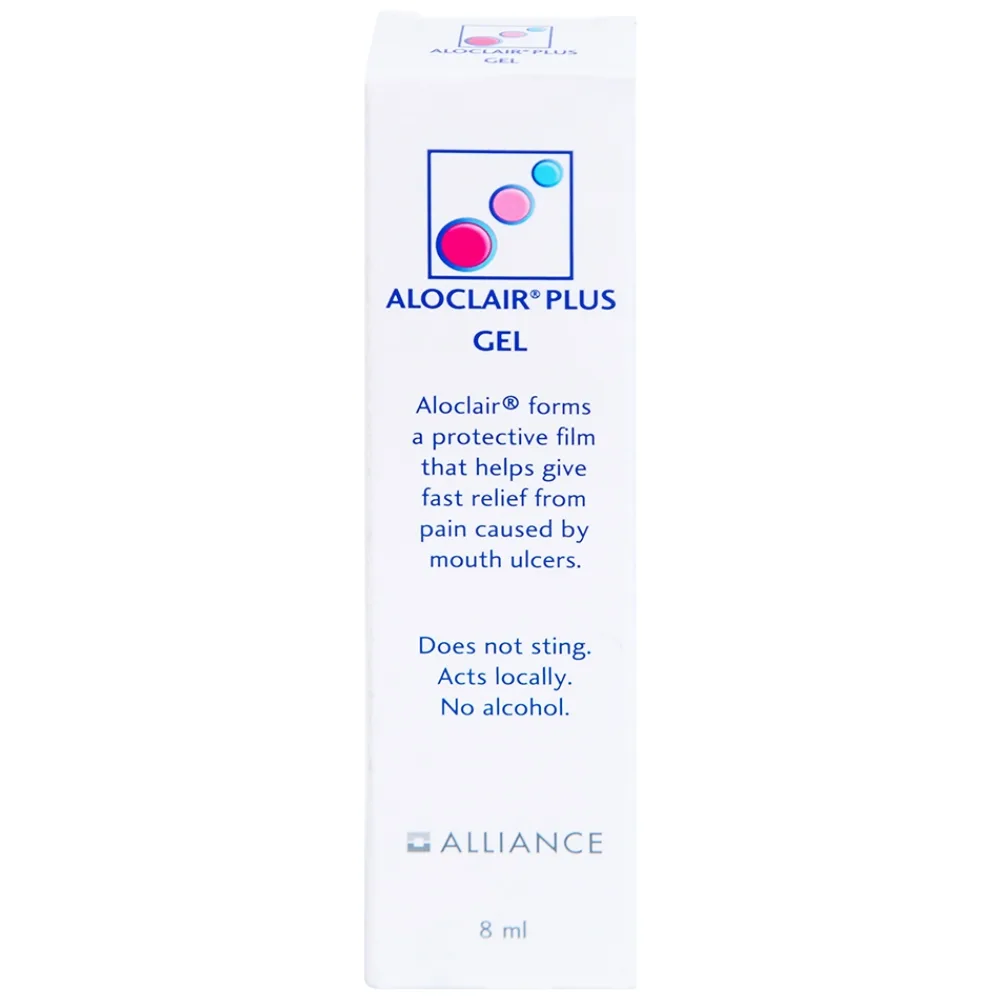 Hình ảnh Gel bôi Aloclair Plus Gel giảm đau, kháng viêm và lành viêm loét khoang miệng (8ml)