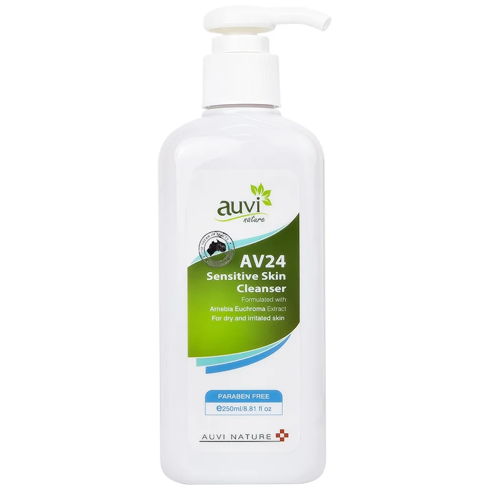 Hình ảnh Gel tắm Auvi Nature AV24 Sensitive Skin Cleanser giúp làm sạch da và dưỡng ẩm (250ml)
