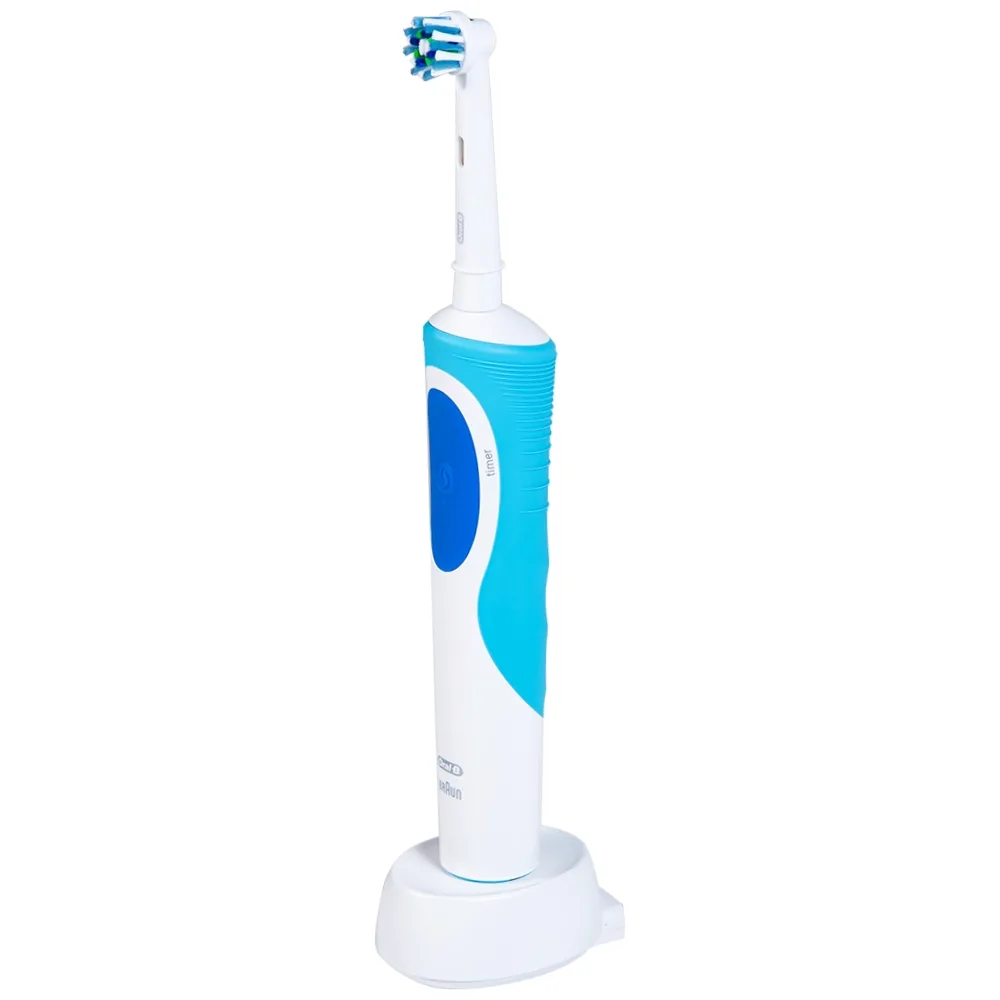 Hình ảnh Bàn chải đánh răng điện Oral-B Vitality Crossaction Blue làm sạch mảng bám trên răng