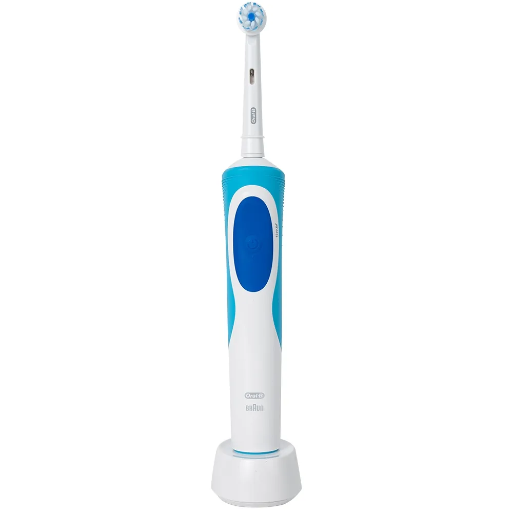 Hình ảnh Bàn chải điện Oral-B Vitality Ultrathin D12.513 giúp làm sạch mảng bám trên răng, loại bỏ các vết ố răng