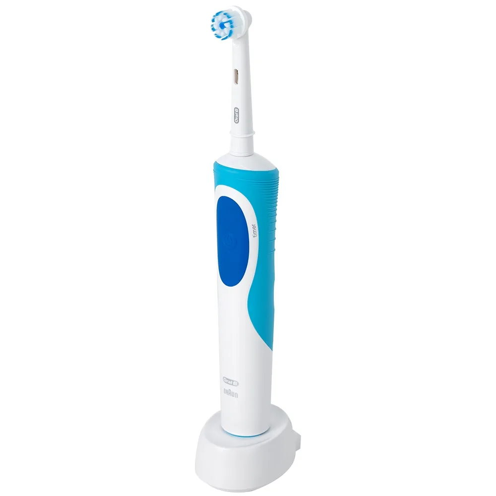 Hình ảnh Bàn chải điện Oral-B Vitality Ultrathin D12.513 giúp làm sạch mảng bám trên răng, loại bỏ các vết ố răng