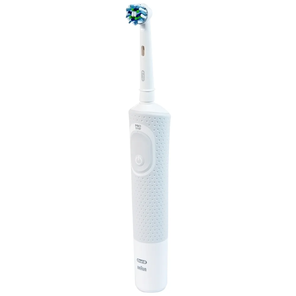 Hình ảnh Bàn chải đánh răng điện Oral-B Vitality CrossAction White D100.413.1 loại bỏ được mảng bám và vết ố trên răng
