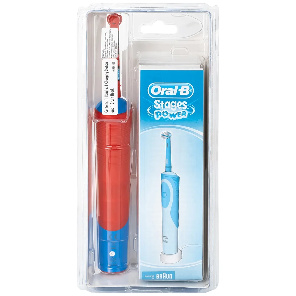 Hình ảnh Bàn chải đánh răng trẻ em sạc điện Oral-B Vitality D12 Disney Cars giúp làm sạch mảng bám trên răng một cách toàn diện