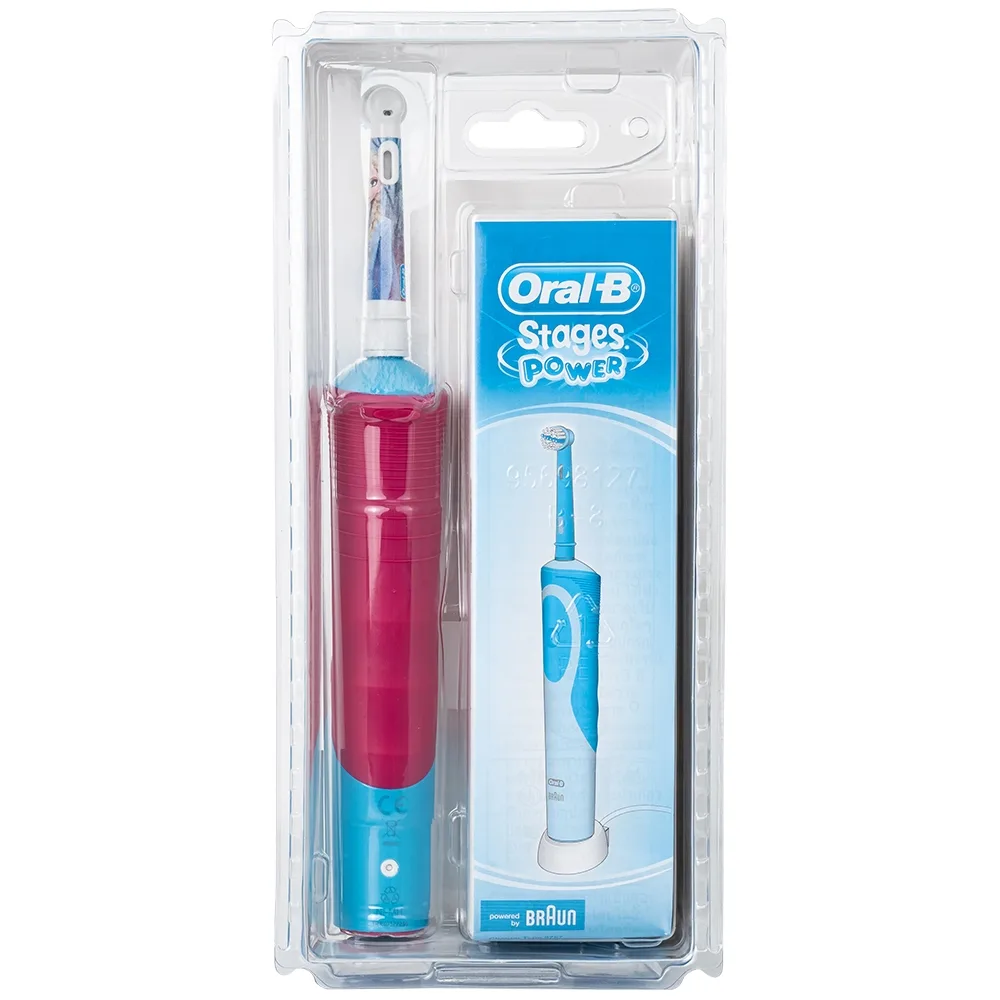 Hình ảnh Bàn chải đánh răng trẻ em sạc điện Oral-B Vitality D12 Disney Frozen giúp làm sạch mảng bám trên răng một cách toàn diện