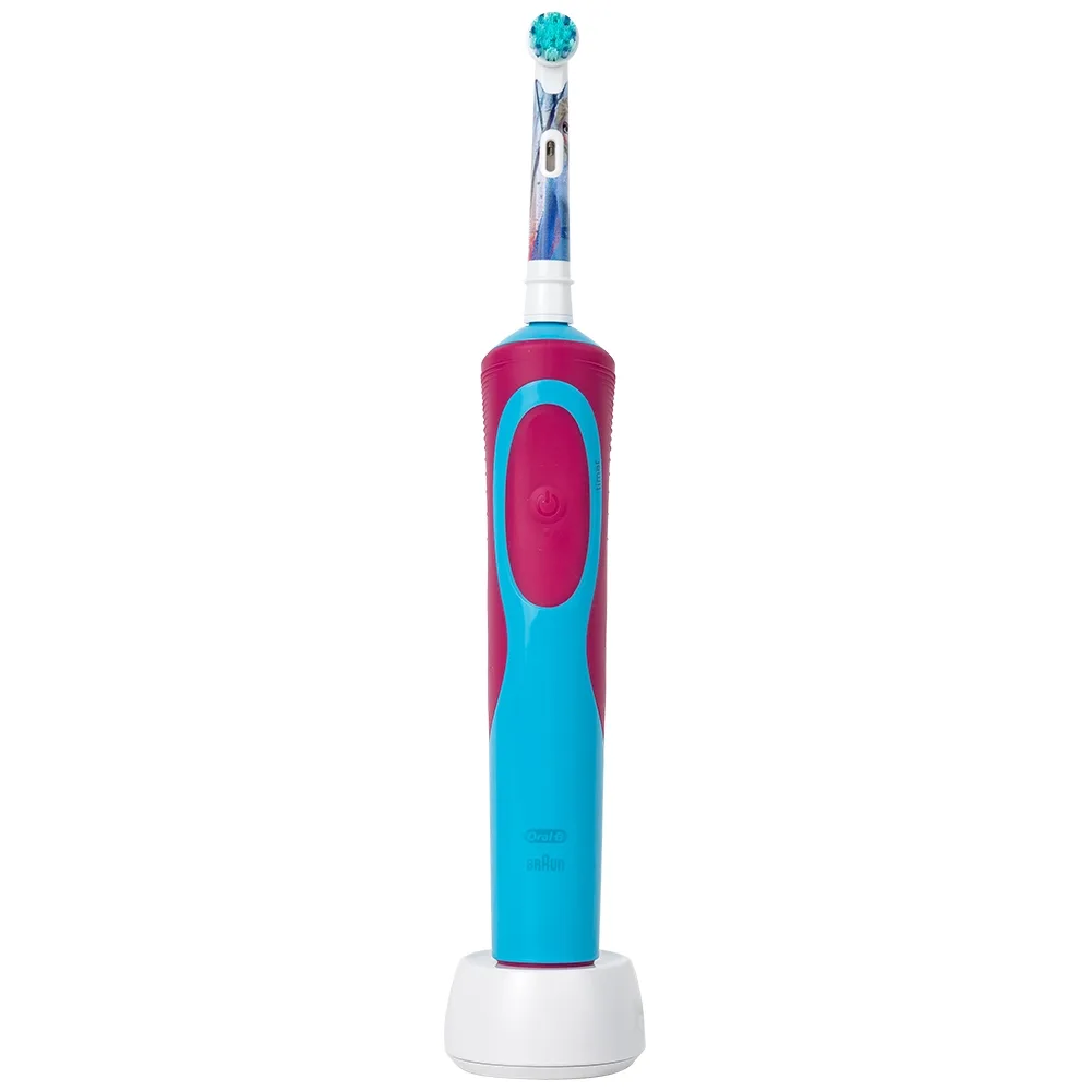 Hình ảnh Bàn chải đánh răng trẻ em sạc điện Oral-B Vitality D12 Disney Frozen giúp làm sạch mảng bám trên răng một cách toàn diện