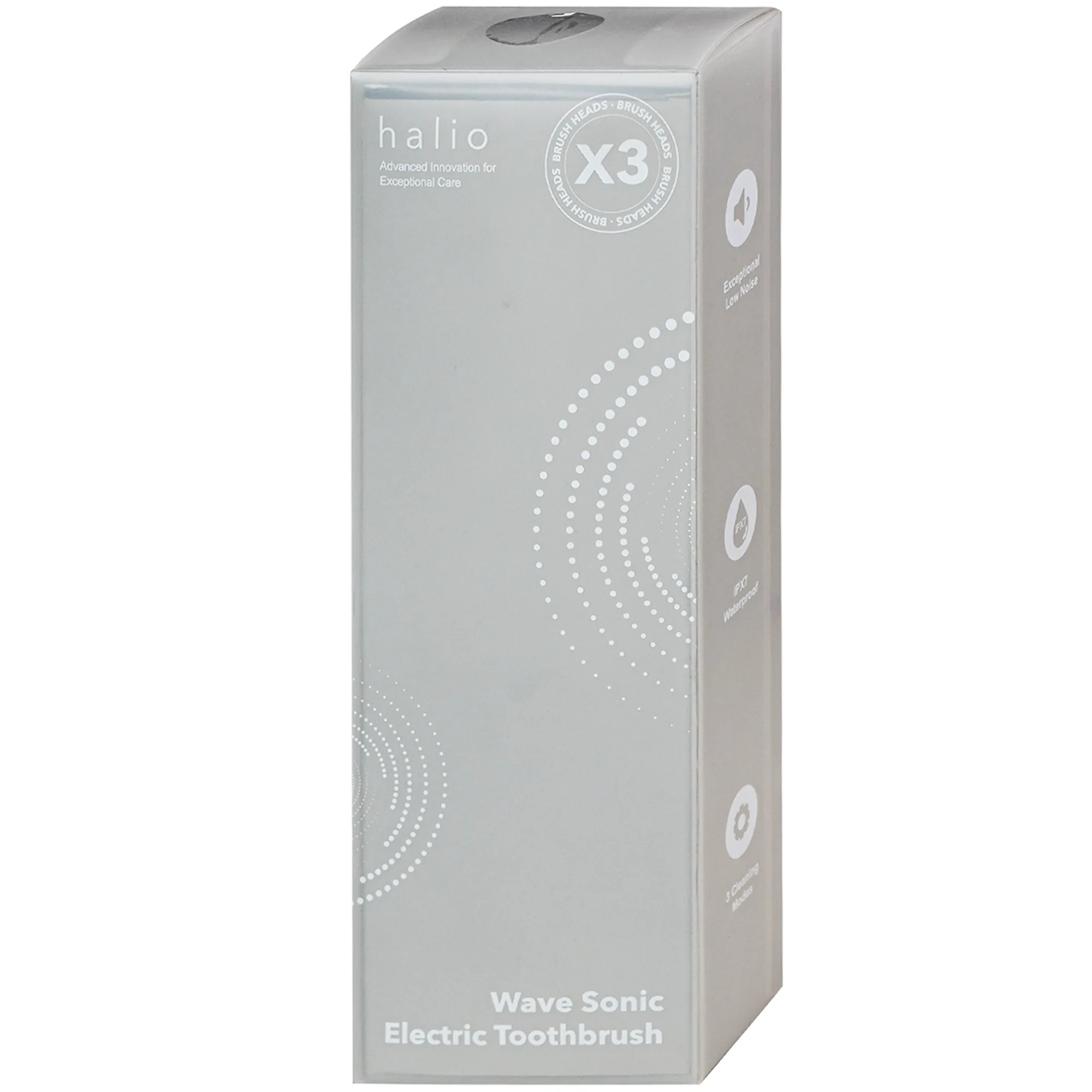 Hình ảnh Bàn chải điện công nghệ chuyển động kép halio wave sonic electric toothbrush - silver frost (màu xám)