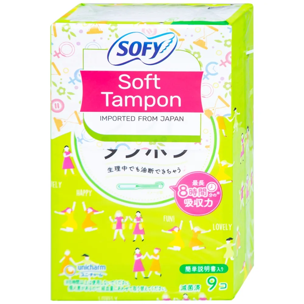 Hình ảnh Băng vệ sinh Sofy Soft Tampon khả năng thấm hút tốt (9 miếng)