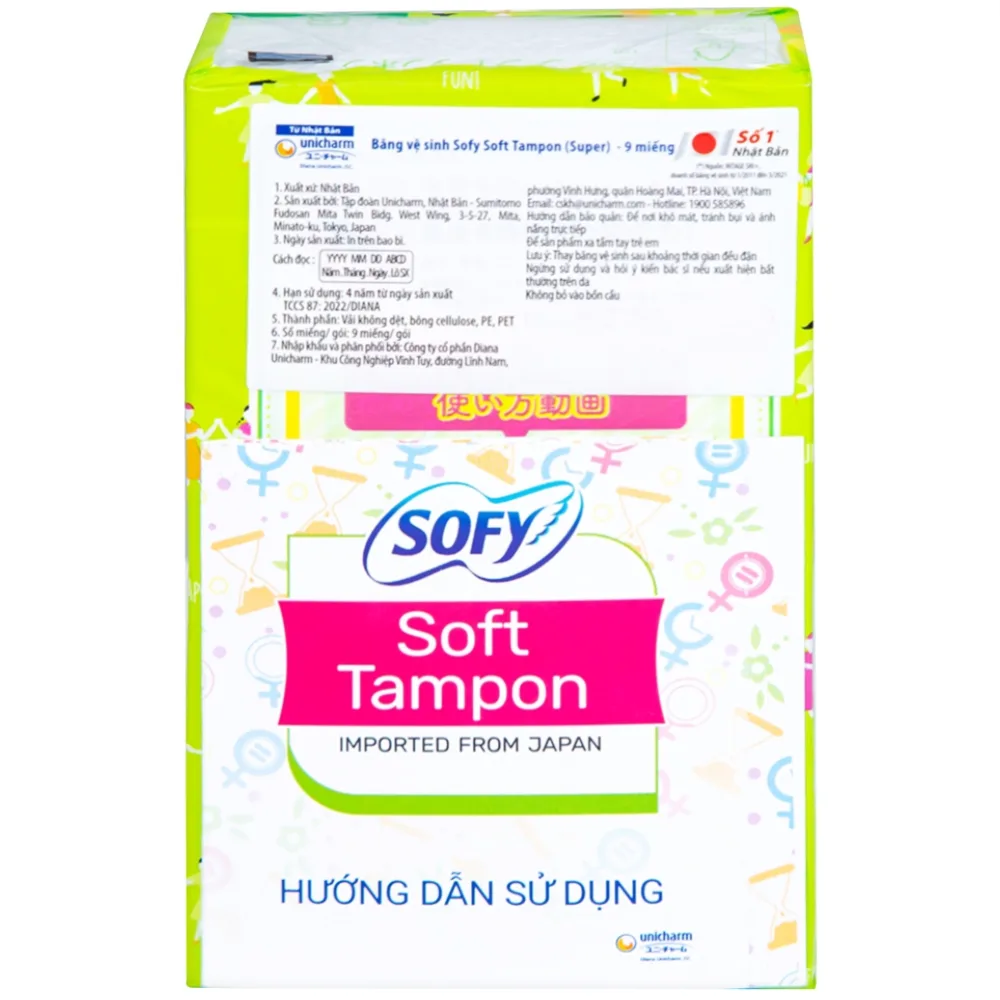 Hình ảnh Băng vệ sinh Sofy Soft Tampon khả năng thấm hút tốt (9 miếng)