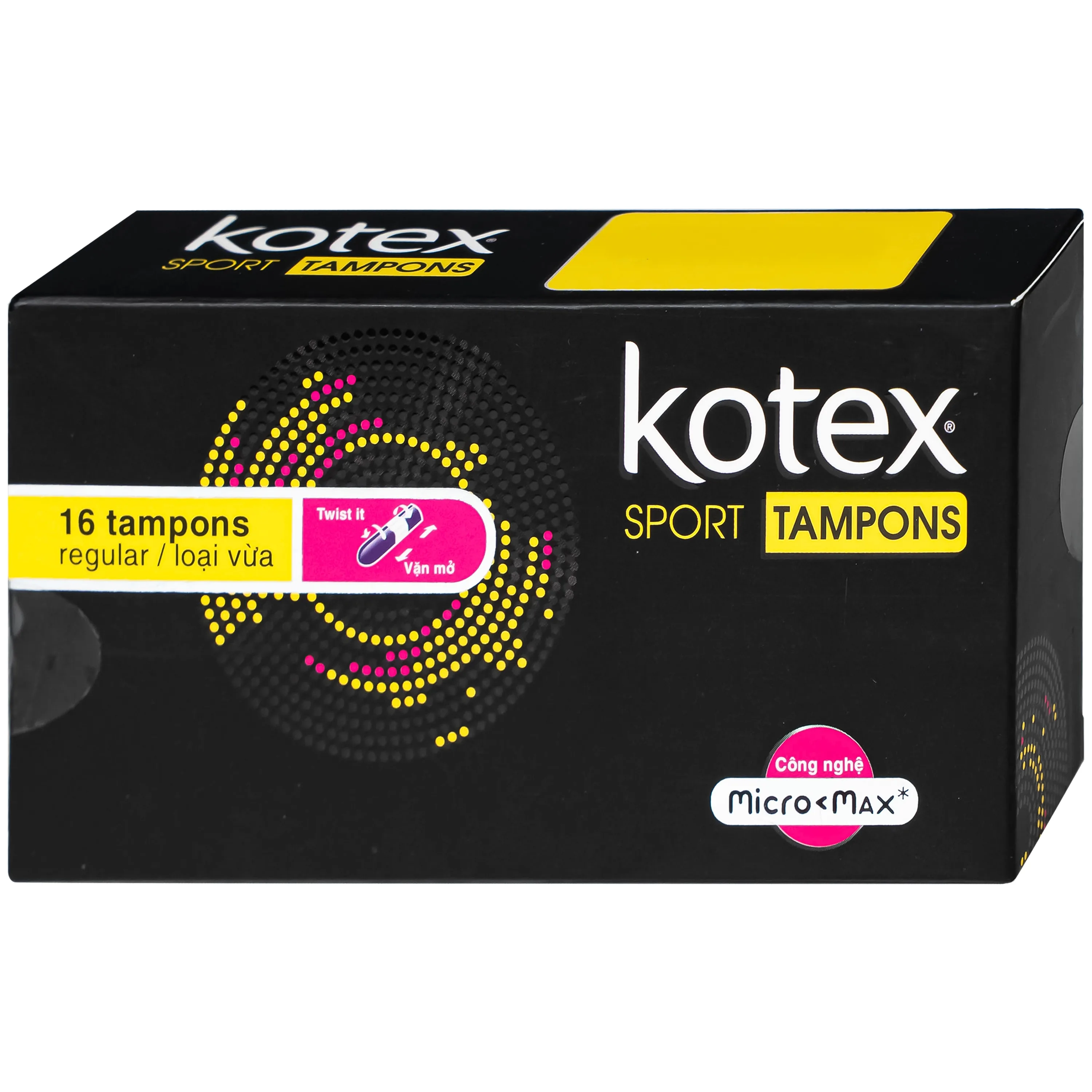 Hình ảnh Băng vệ sinh dạng tampons Kotex loại vừa (Hộp 16 miếng)