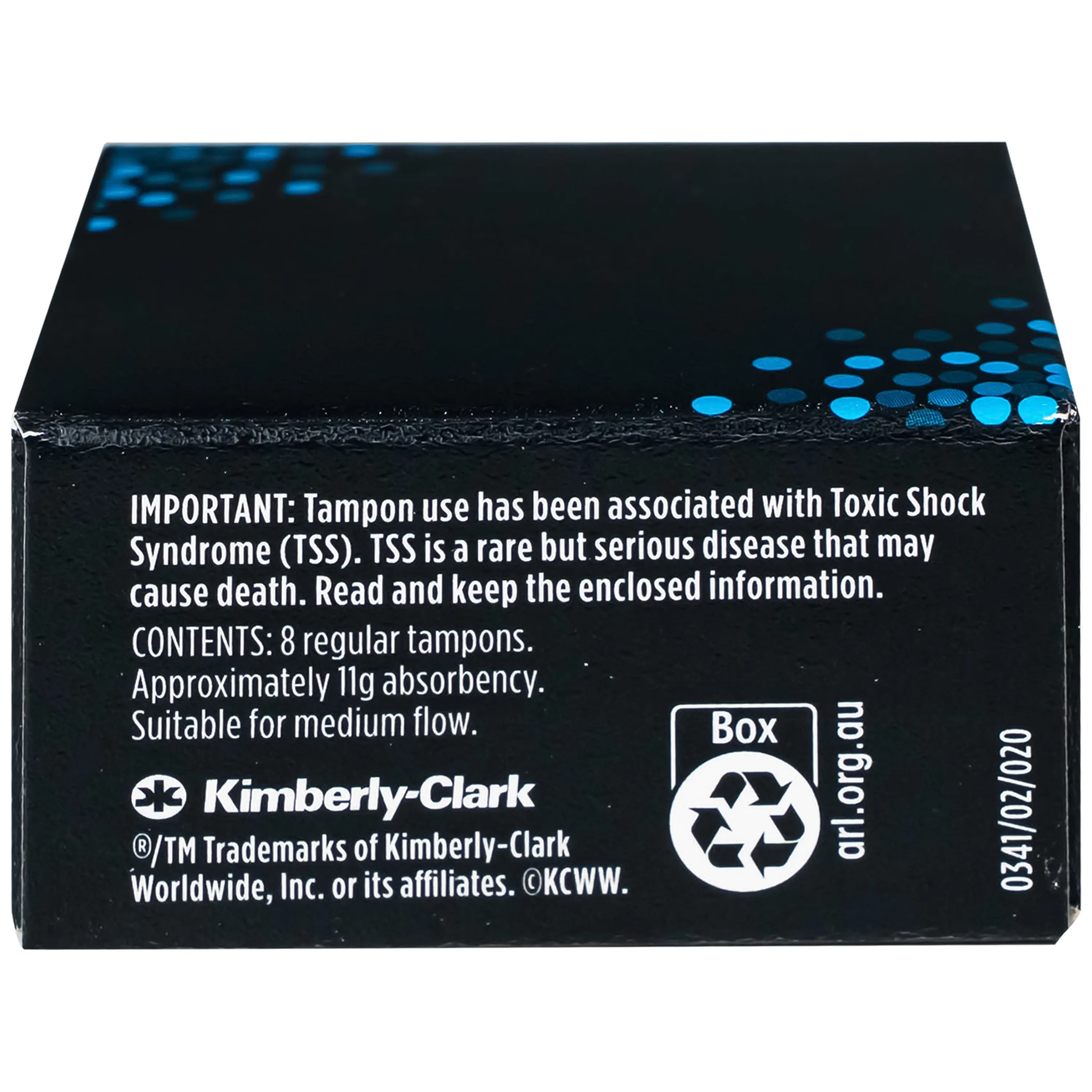Hình ảnh Băng vệ sinh dạng tampons Kotex loại vừa (Hộp 16 miếng)