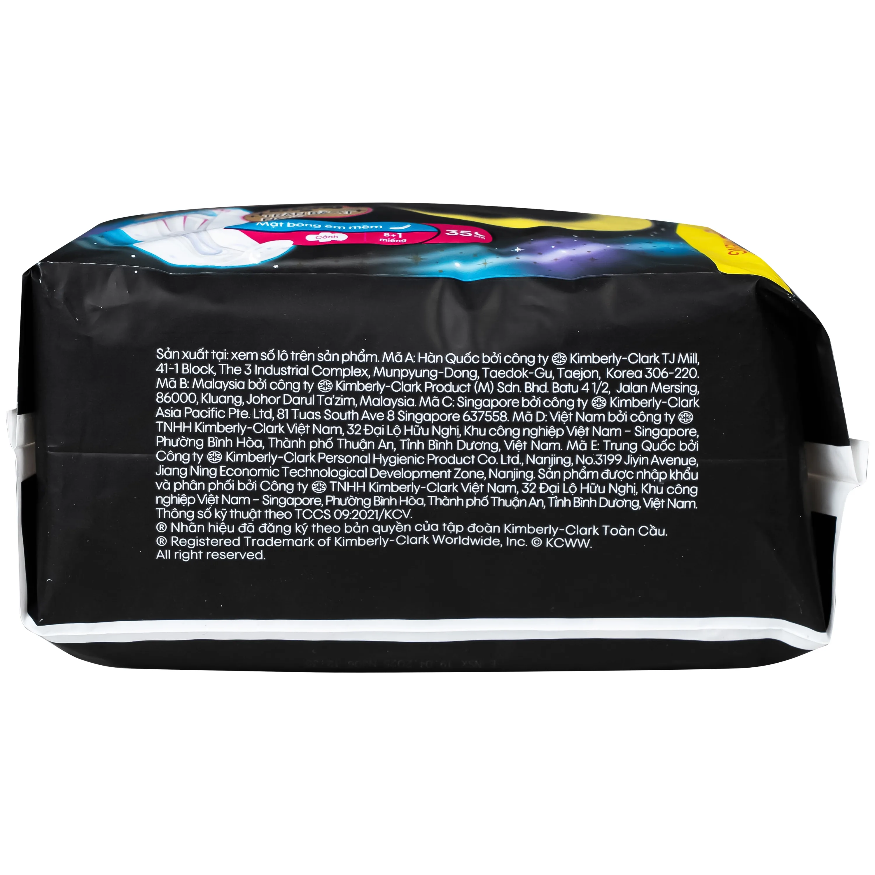 Hình ảnh Băng vệ sinh Kotex siêu ban đêm 35cm (gói 8+1miếng)