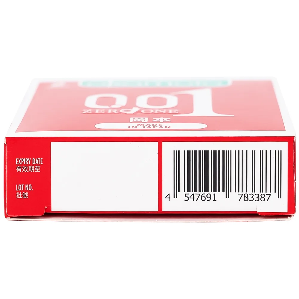 Hình ảnh Bao cao su Okamoto 0.01 PU phòng tránh thai, ngăn ngừa HIV và các bệnh lây qua đường tình dục (2 cái)