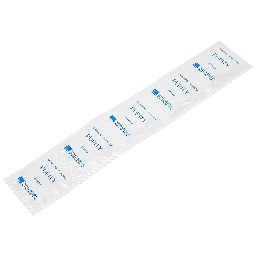Hình ảnh Bao cao su Okamoto Skinless Skin Purity không mùi, tinh khiết, dùng để phòng tránh thai và ngăn ngừa HIV (10 cái)