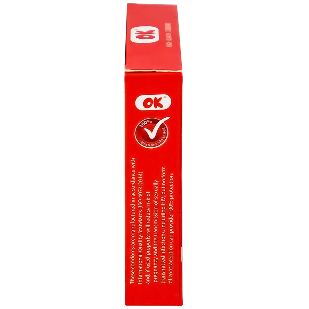Hình ảnh Bao cao su OK Original không mùi, kích thước phù hợp giúp phòng tránh thai (3 cái)
