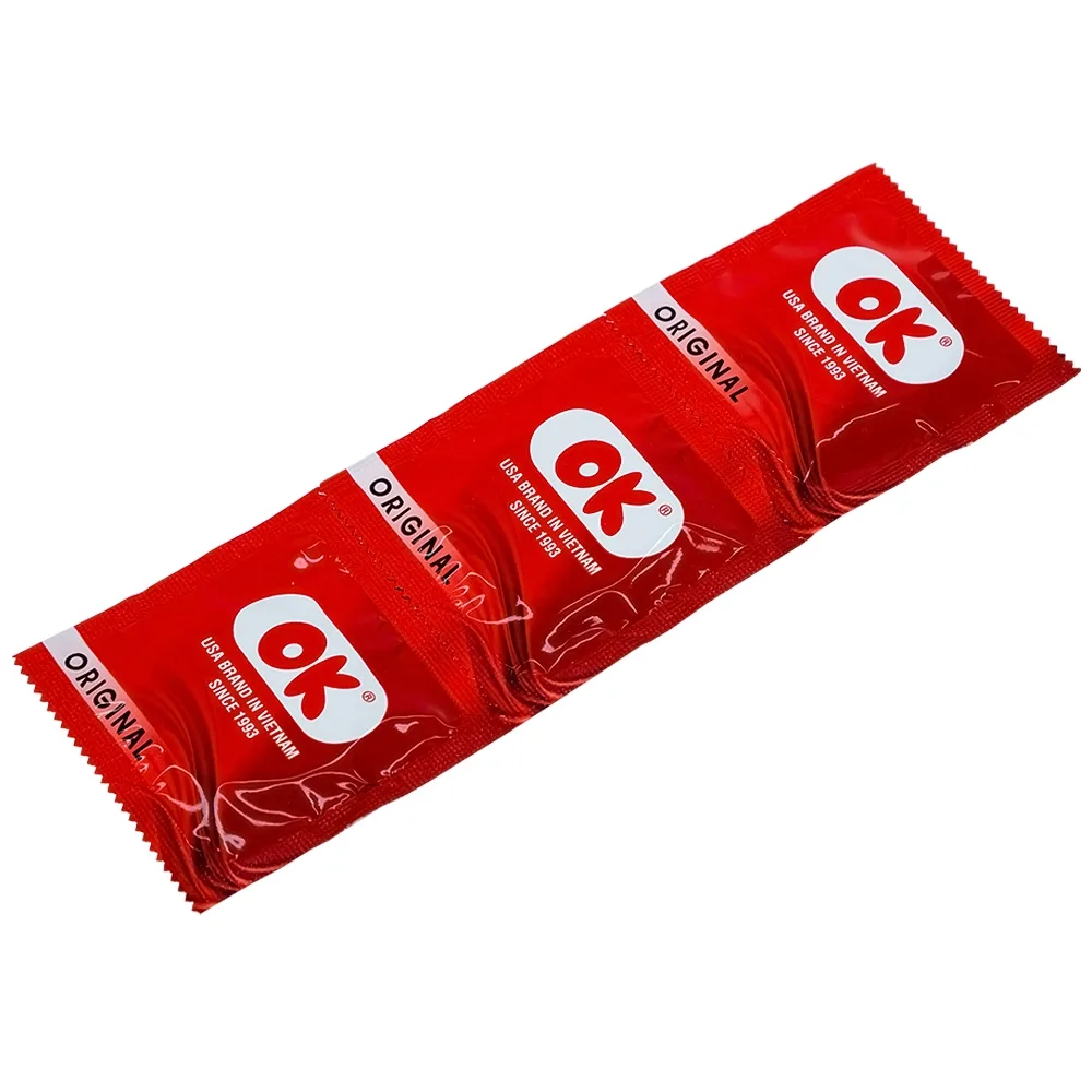 Hình ảnh Bao cao su OK Original không mùi, kích thước phù hợp giúp phòng tránh thai (3 cái)