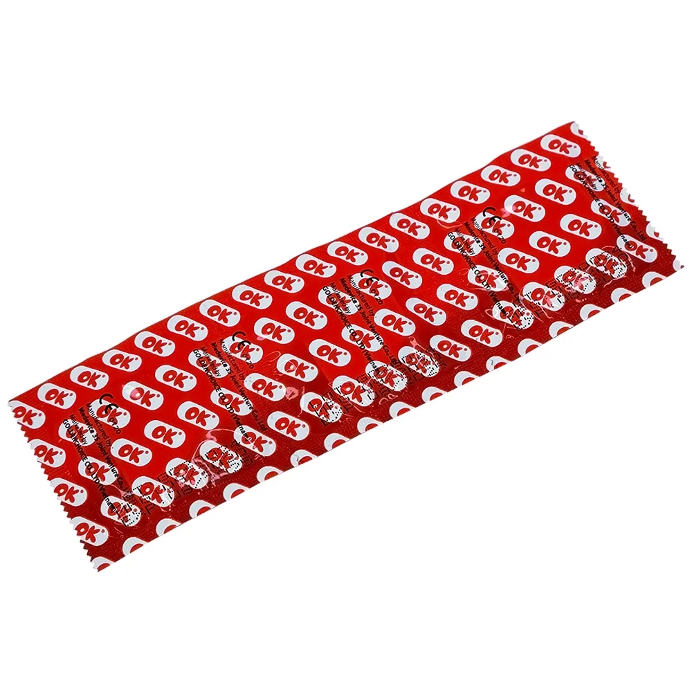 Hình ảnh Bao cao su OK Original không mùi, kích thước phù hợp giúp phòng tránh thai (3 cái)