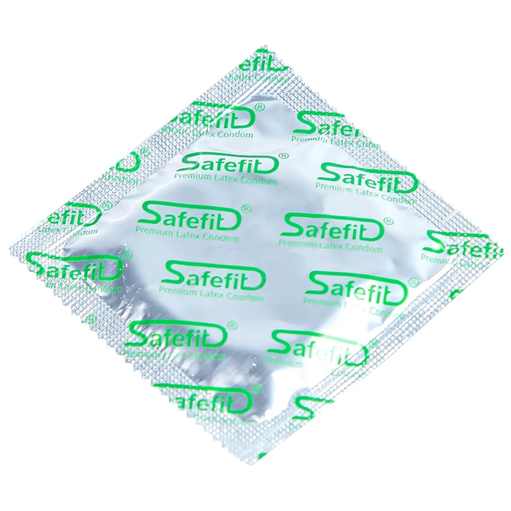 Hình ảnh Bao cao su Safefit 003 S52 siêu mỏng, không gây dị ứng, nhiều chất bôi trơn (3 cái)