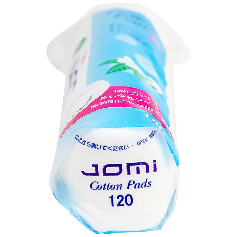 Hình ảnh Bông tẩy trang Jomi Cotton Pads siêu thấm, siêu mịn (120 miếng)