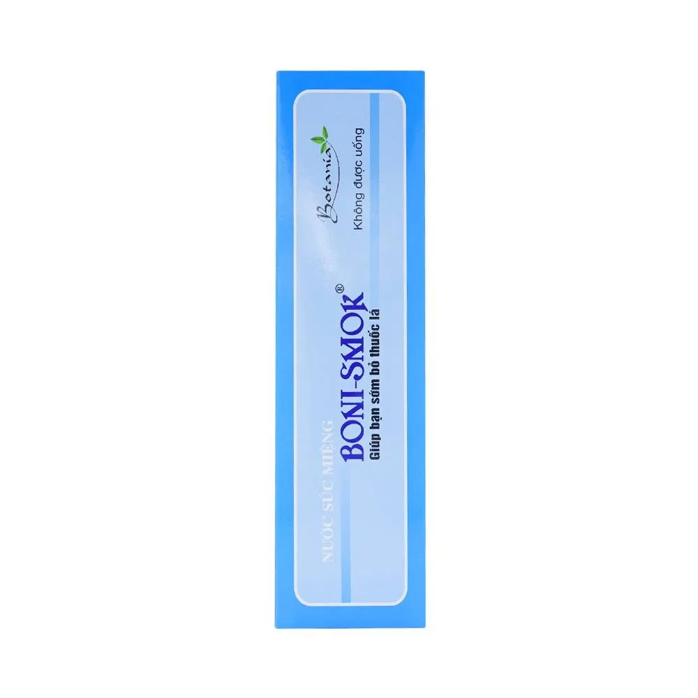 Hình ảnh Nước súc miệng Boni-Smok làm thay đổi mùi vị thuốc lá khi hút, giúp bạn sớm bỏ thuốc lá (250ml)