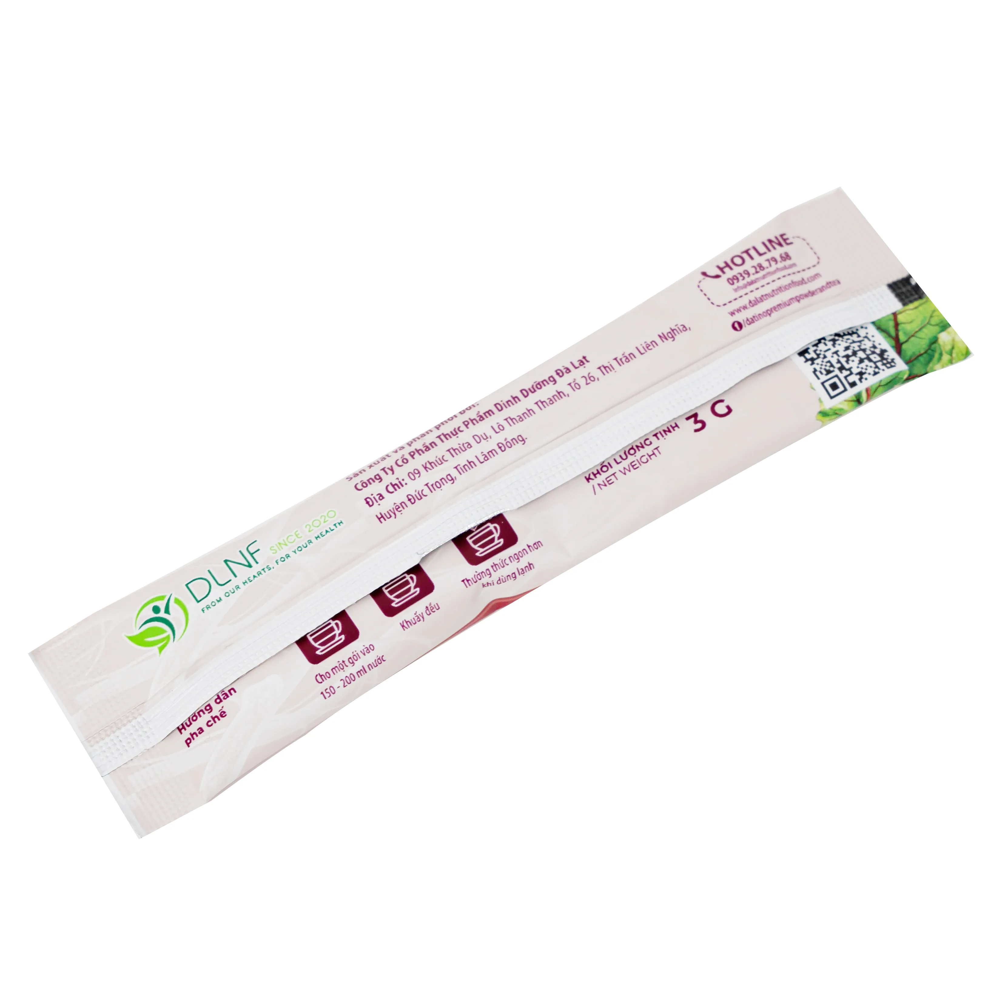 Hình ảnh Bột củ dền nguyên chất Datino 3g tác dụng thông tâm, mạnh tỳ, hạ khí, bổ nội tạng