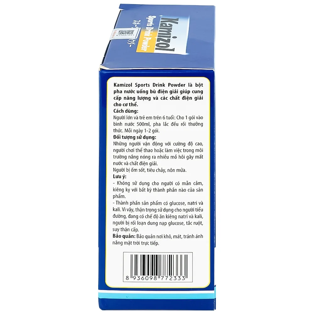 Hình ảnh Bột điện giải vị chanh dây Kamizol Sports Drink Powder 25g cung cấp năng lượng, chất điện giải cho cơ thể (5 gói)