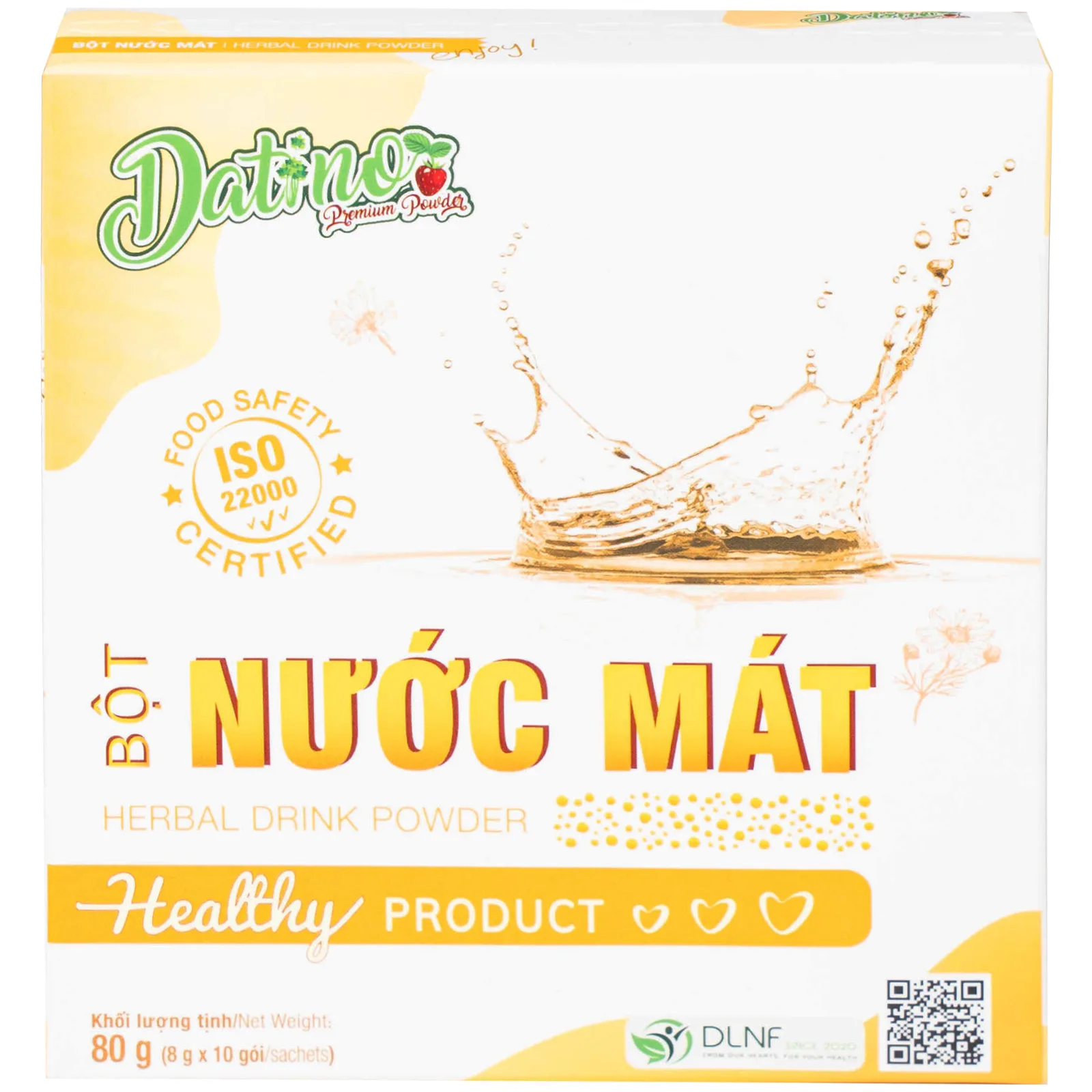 Hình ảnh Bột Nước Mát Datino Herbal Drink Powder (10 gói x 8g)