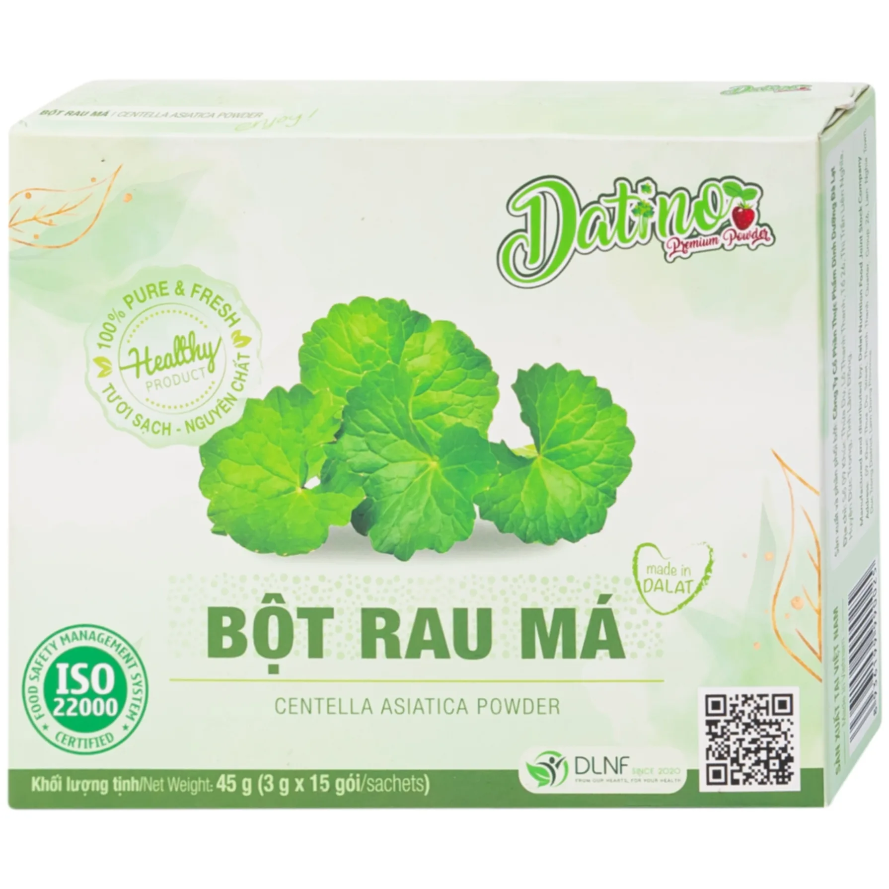 Hình ảnh Bột Rau Má Datino (3g x 15 gói)