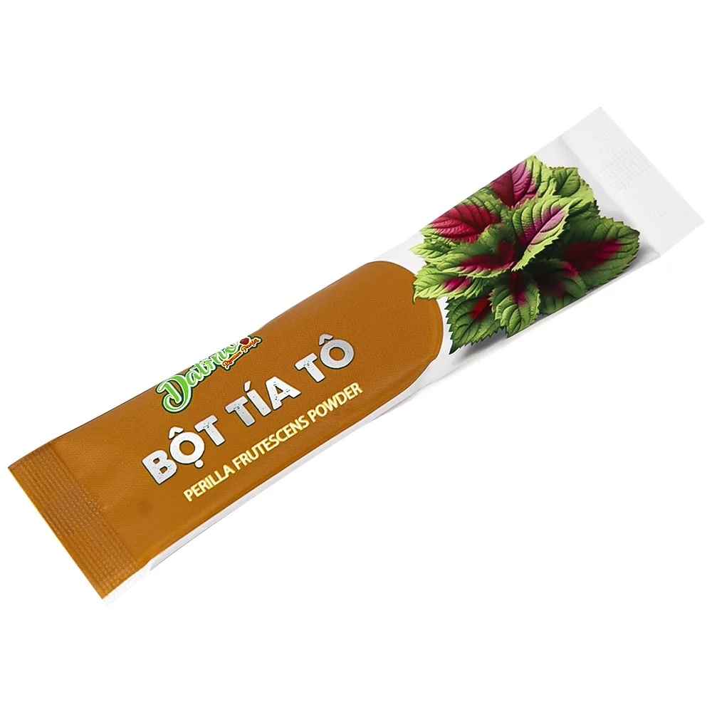 Hình ảnh Bột tía tô nguyên chất Datino 3g dùng cho phong hàn, hóa đờm, giải uất, giải độc (15 gói)
