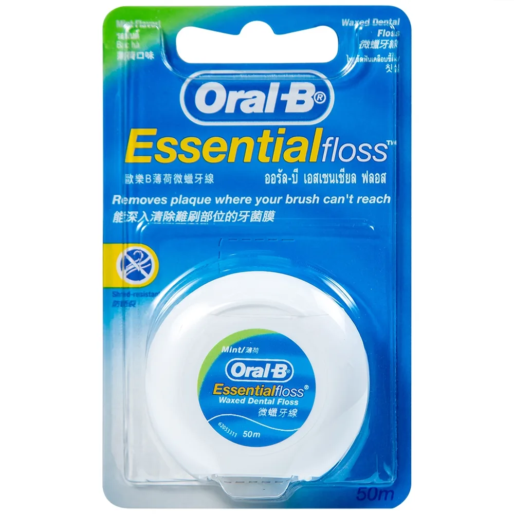 Hình ảnh Chỉ nha khoa Oral-B Essential Floss làm sạch giữa các khe răng (6 cuộn)