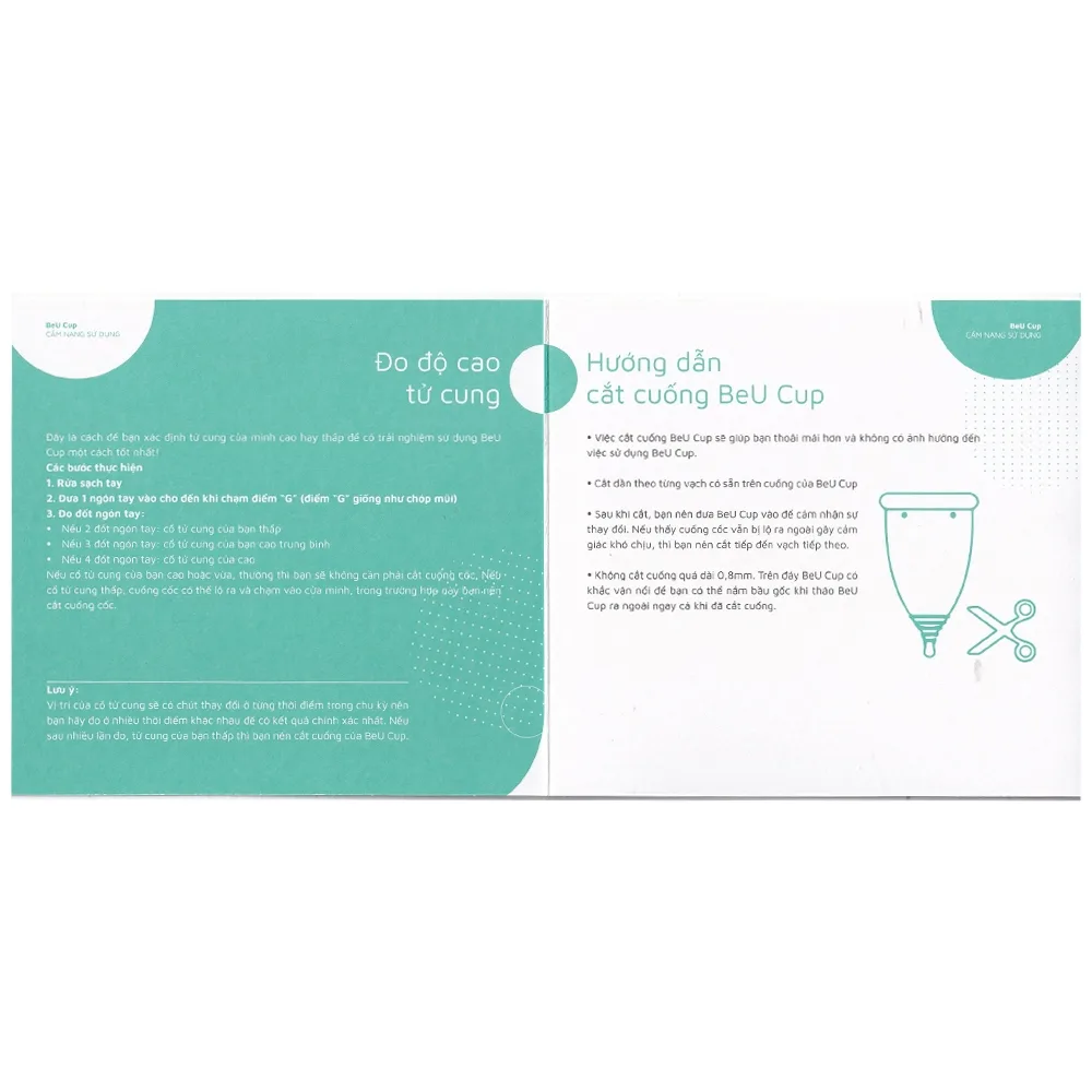 Hình ảnh Cốc nguyệt san Beu Cup 45x65mm siêu mềm, kiểm soát mùi hôi, hạn chế viêm nhiễm