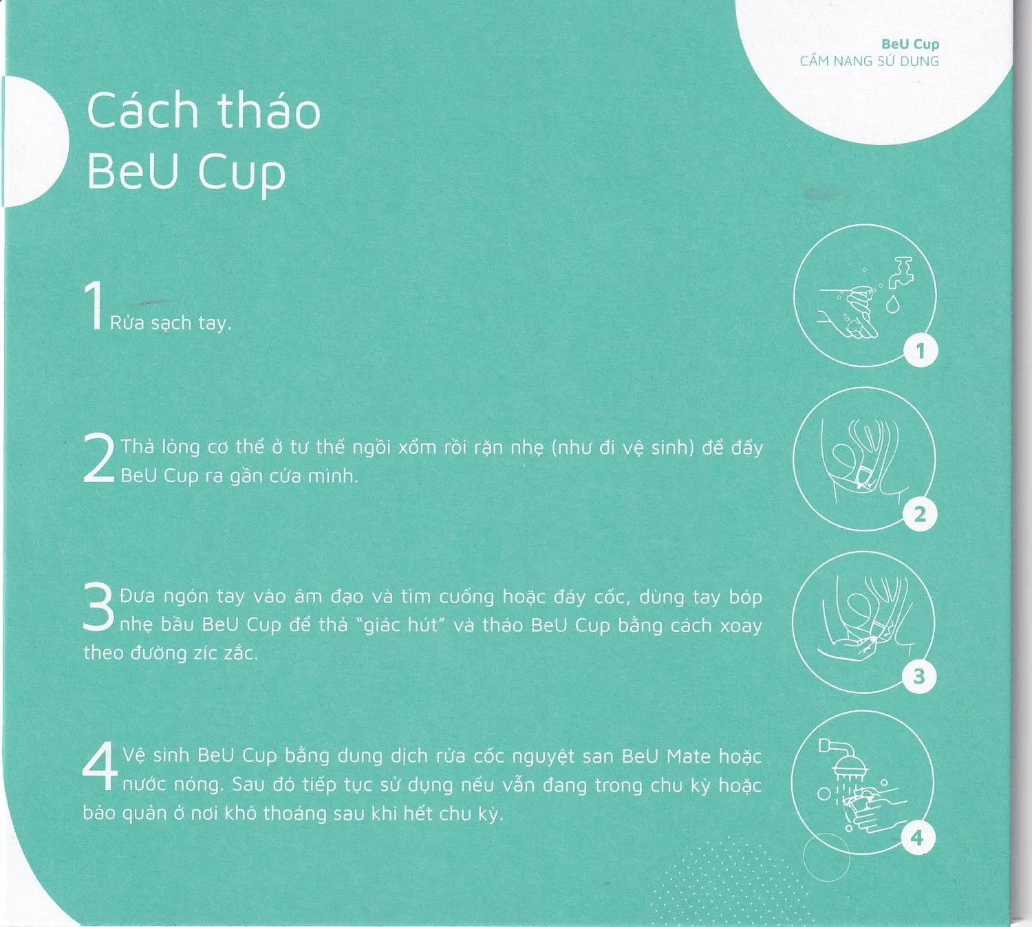 Hình ảnh Cốc nguyệt san Beu Cup 45x65mm siêu mềm, kiểm soát mùi hôi, hạn chế viêm nhiễm