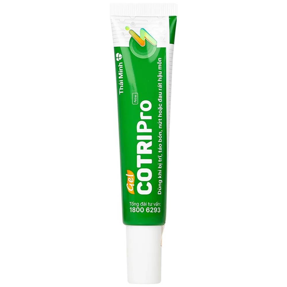 Hình ảnh Gel Cotripro Thái Minh hỗ trợ cho người bị trĩ, táo bón, nứt hoặc đau rát hậu môn (25g)