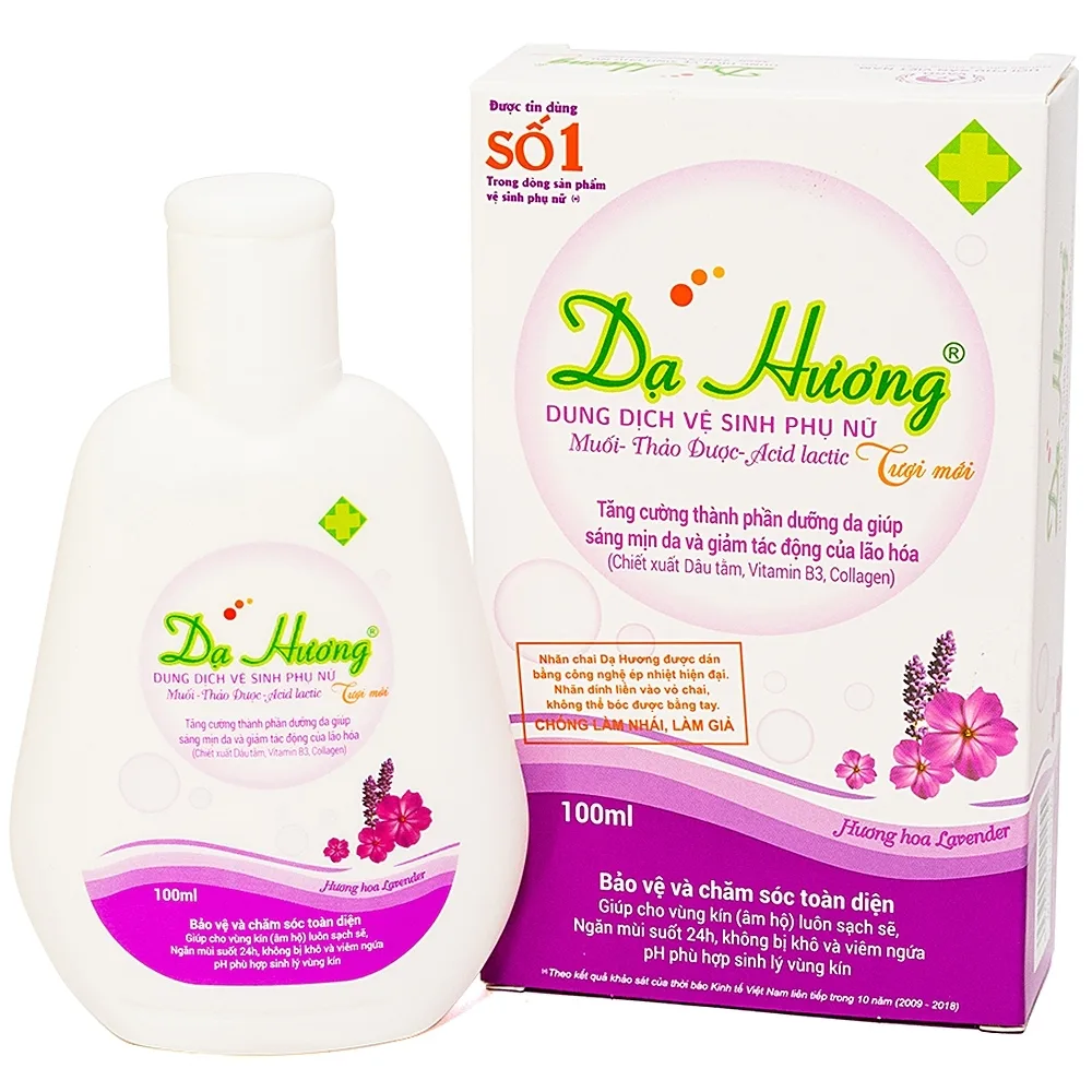 Hình ảnh Dung dịch vệ sinh phụ nữ Dạ Hương Lavender Hoa Linh làm sạch vùng kín, ngăn mùi suốt 24h (100ml)